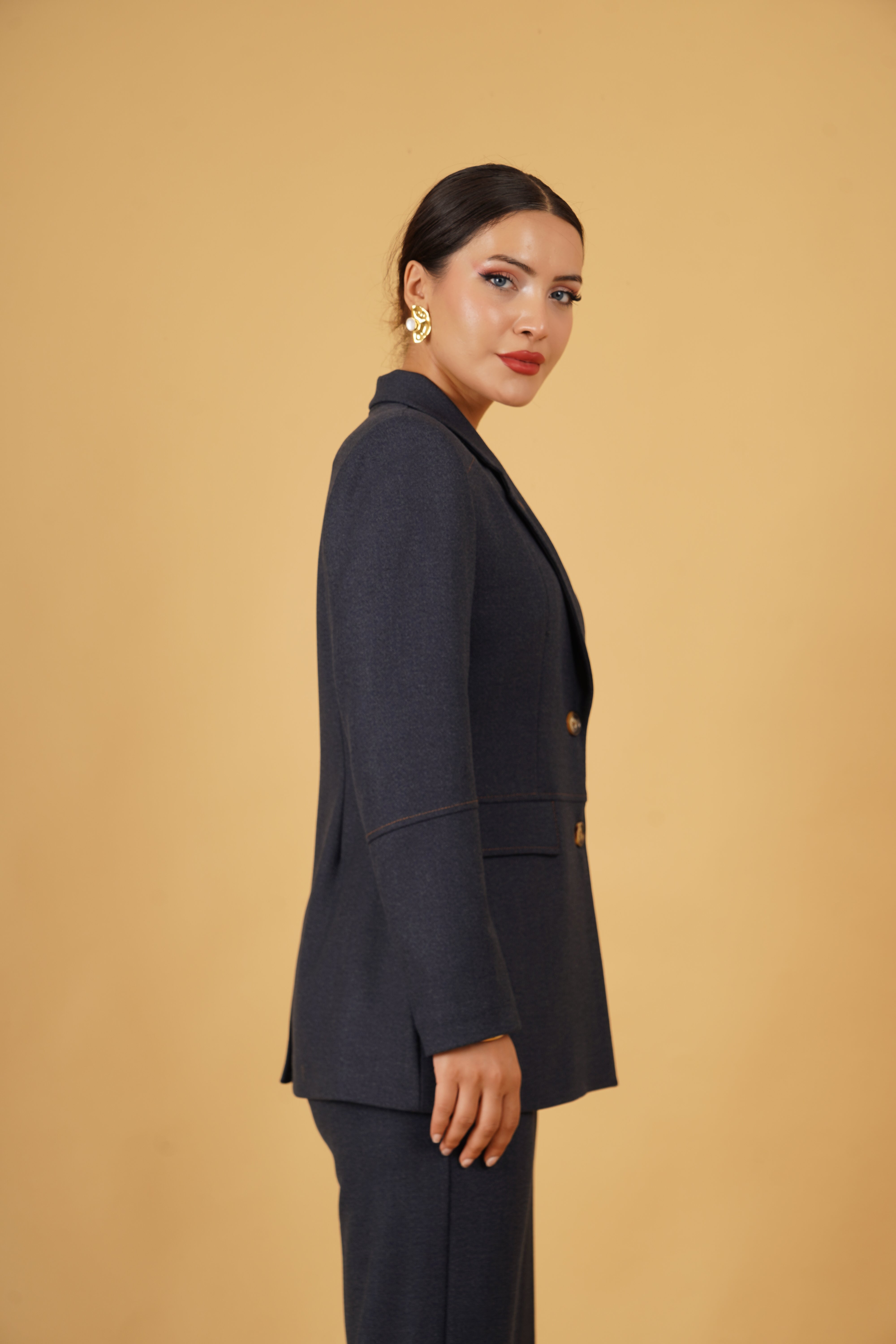 Polyester Viskon Ve Elastan Karışım Kot Takım