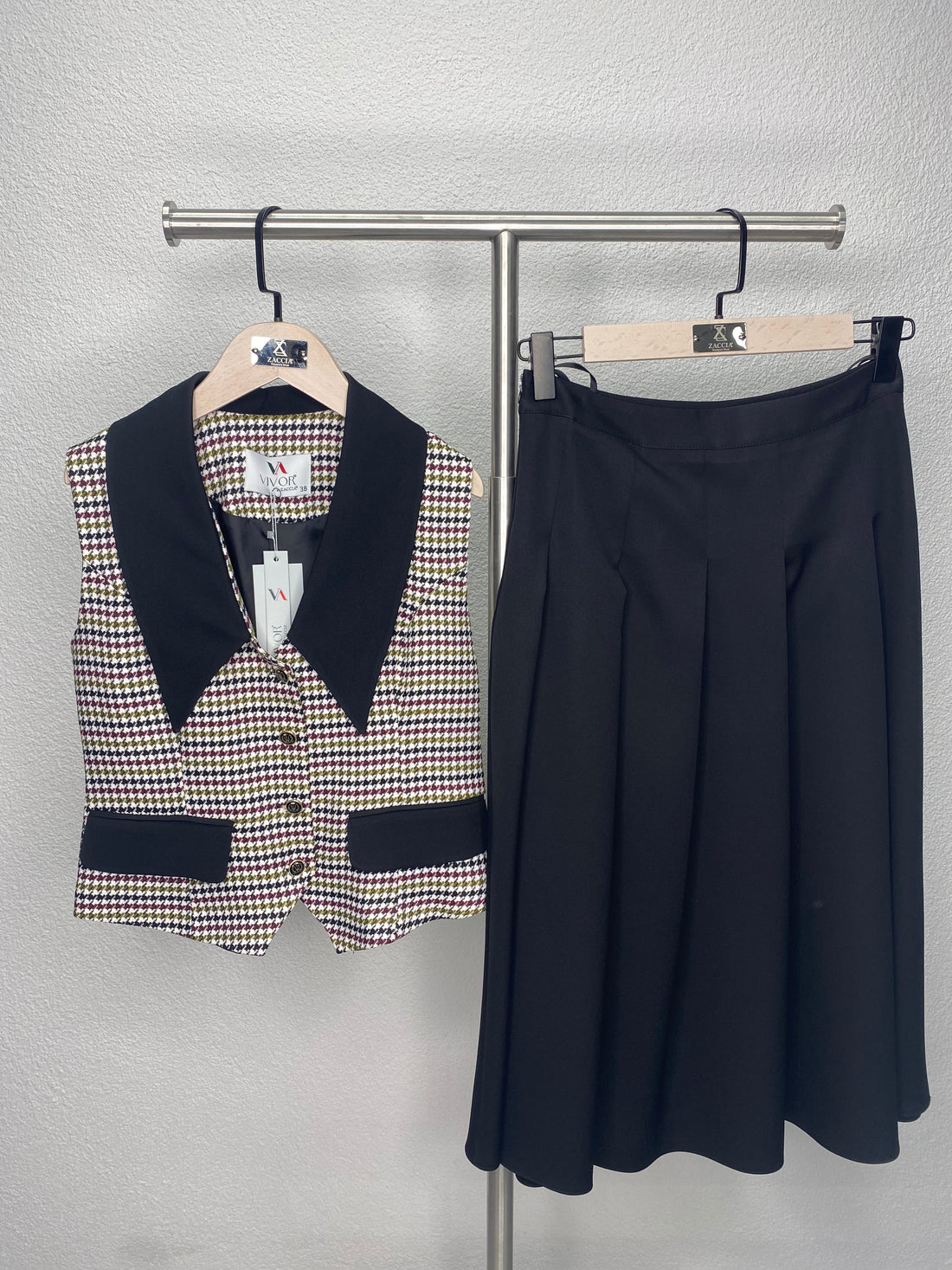 Ekose Yelekli Takım-8562-V