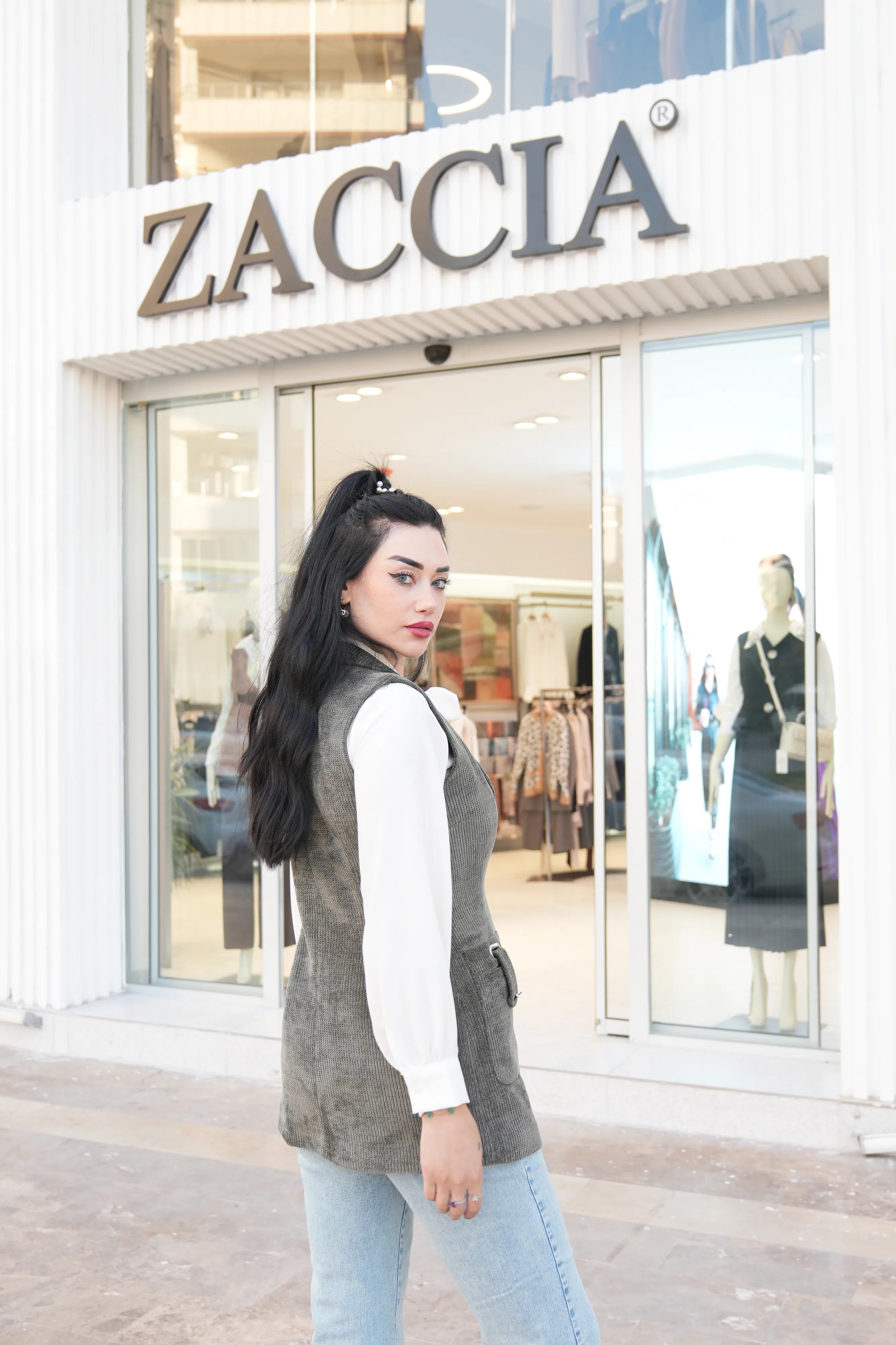 Fitilli Kadife Yelek