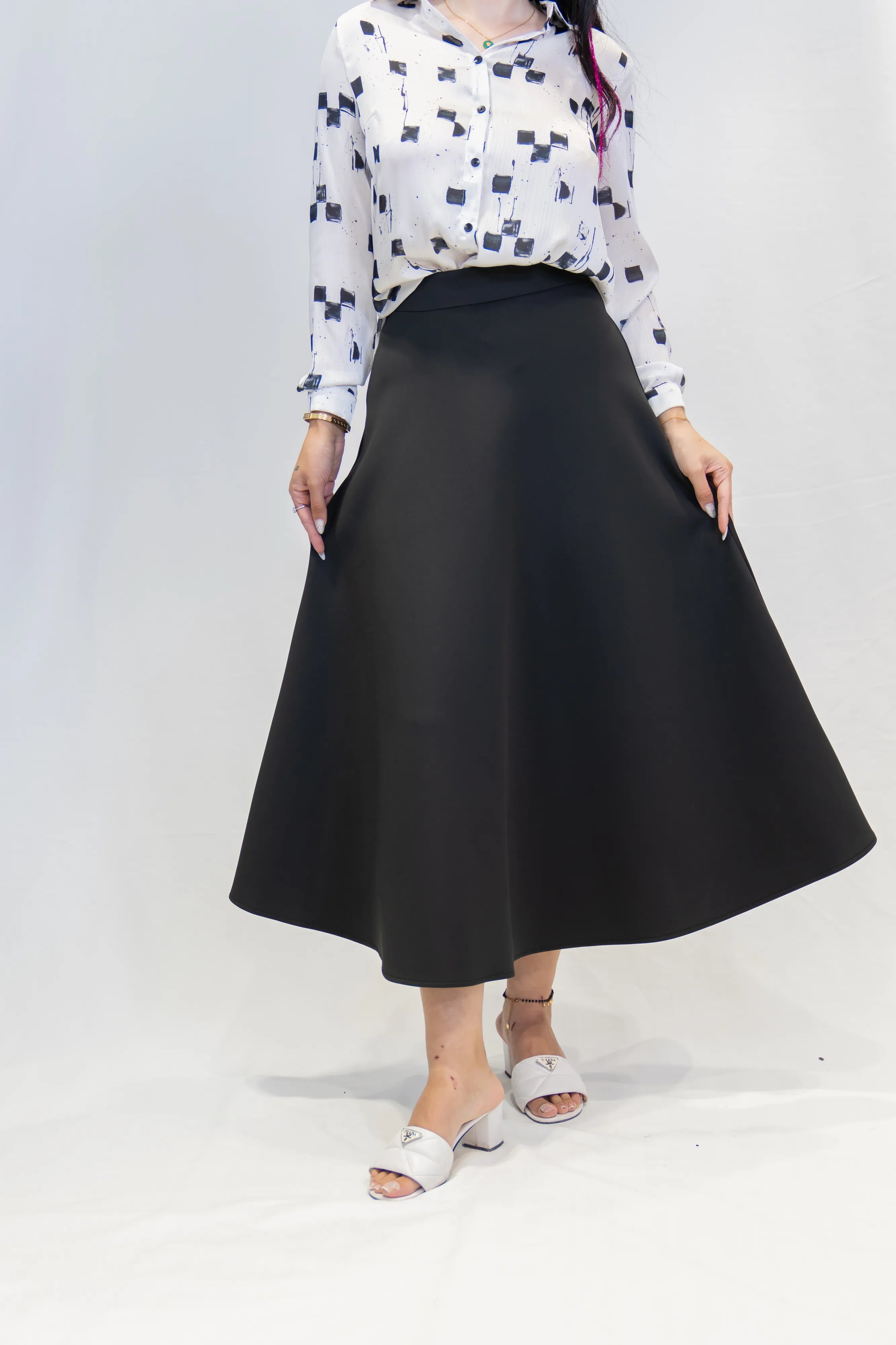 Tok Kumaş Scuba Etek