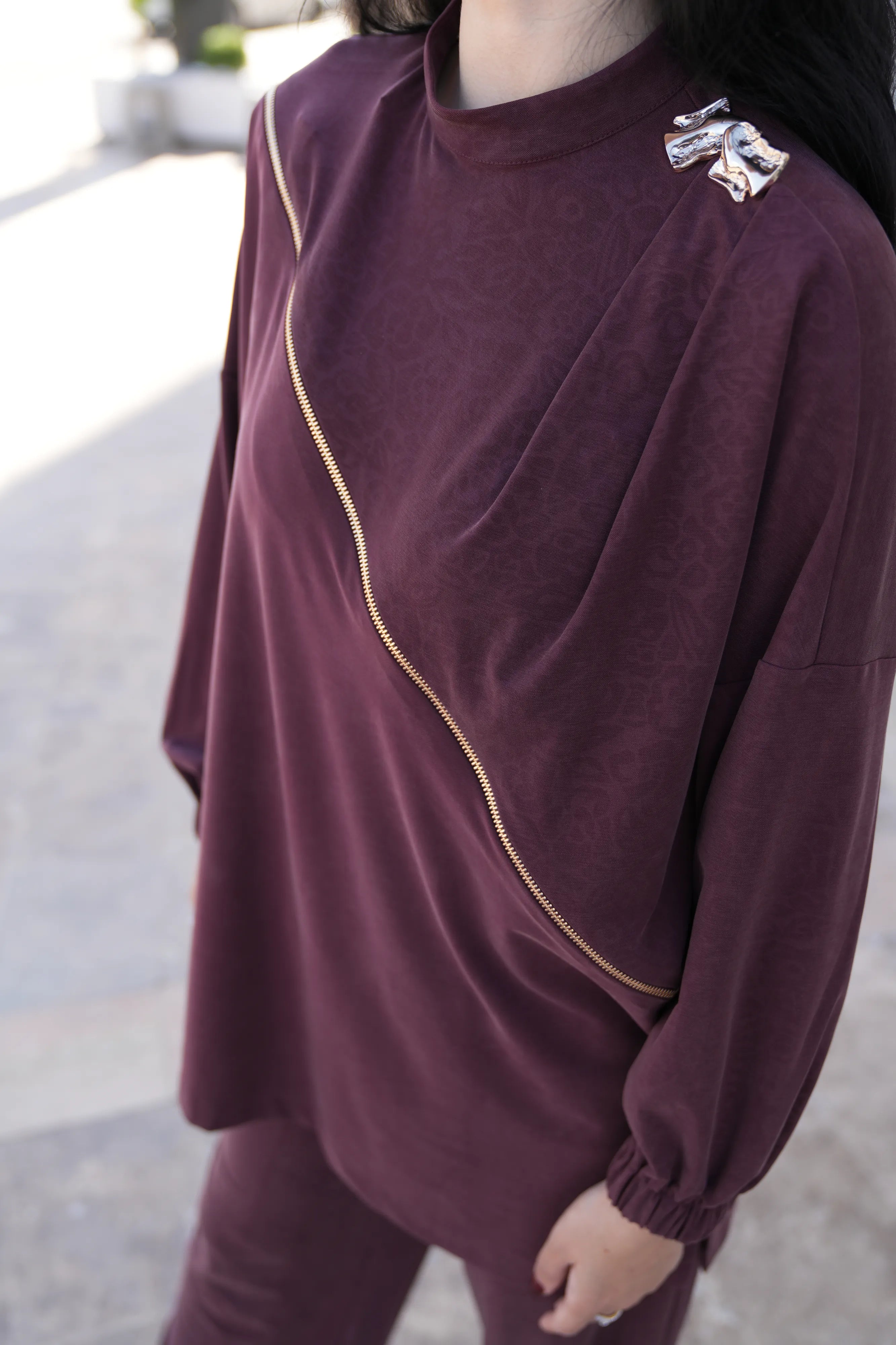 Fiyonk Ve Fermuar Detaylı İkili Takım