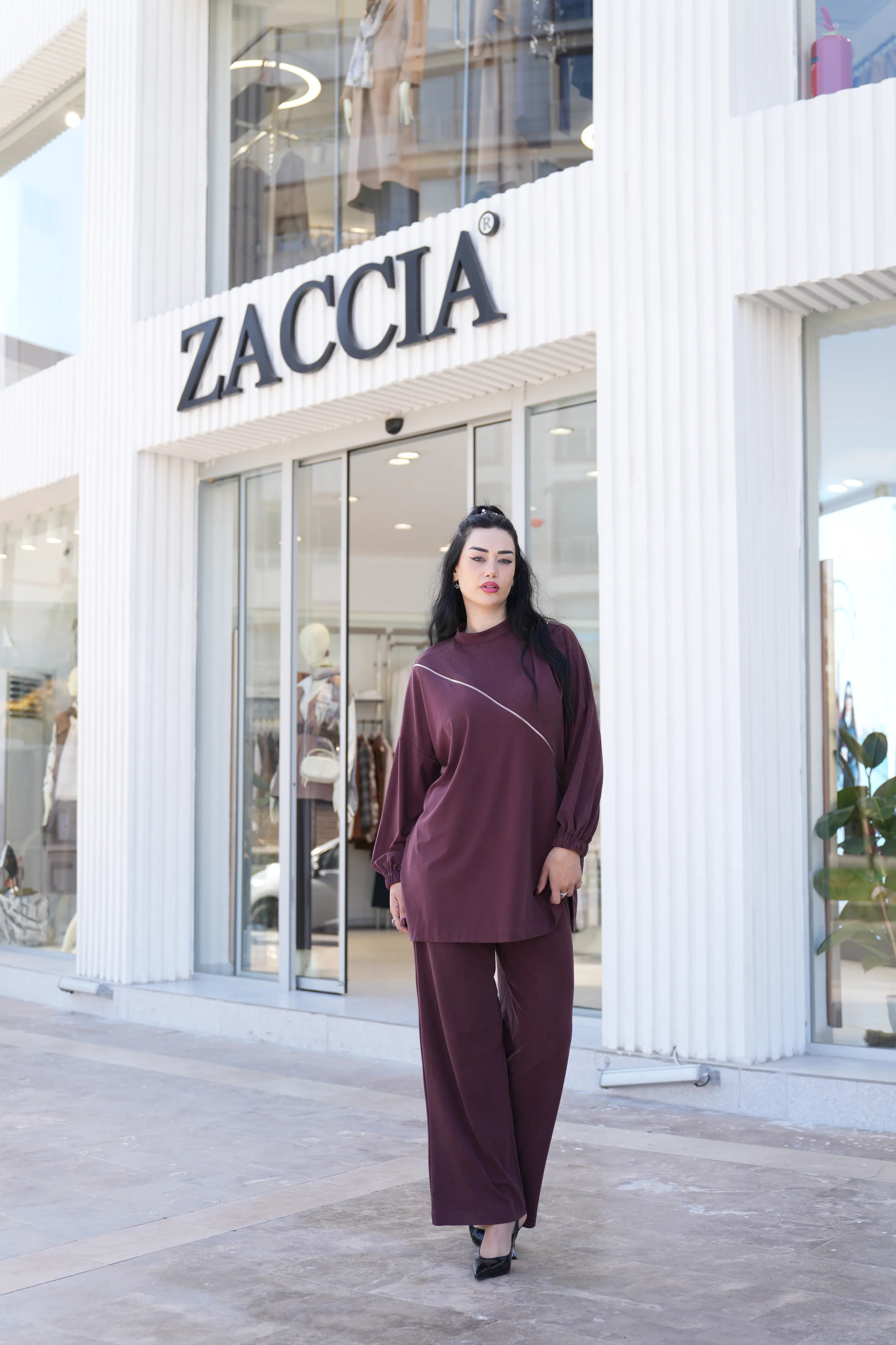 Fiyonk Ve Fermuar Detaylı İkili Takım